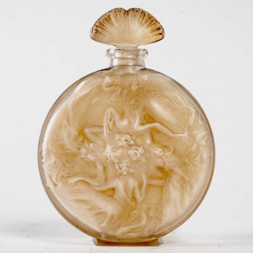 Verrerie, Cristallerie  - 1912 René Lalique - Flacon « Rosace Figurines »
