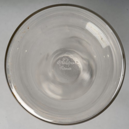 1924 René Lalique - Service de verres Savegrne de 34 pièces - Art Déco