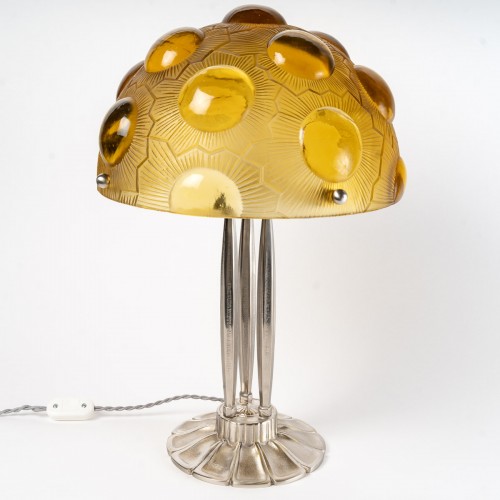 1926 René Lalique - Lampe "Soleil"  - Luminaires Style Art Déco