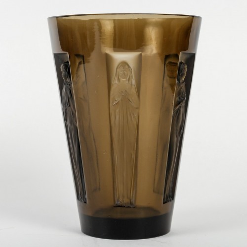 Antiquités - 1912 René Lalique - Vase Gobelets Six Figurines