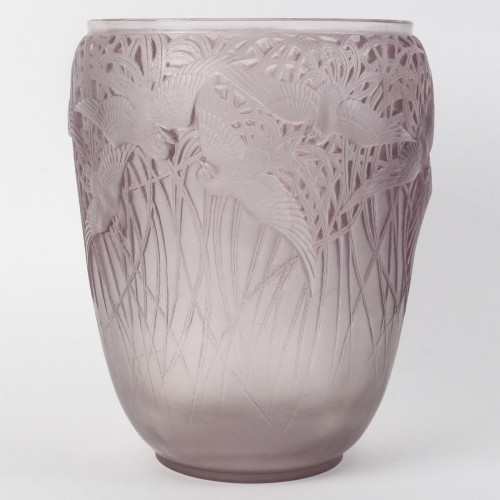 Art Déco - 1926 René Lalique - Vase Aigrettes