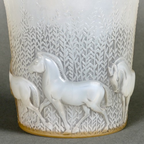 1930 René Lalique - Vase Chevaux - BG Arts