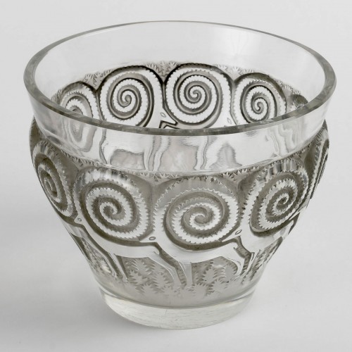 1933 René Lalique - Vase Rennes - Verrerie, Cristallerie Style Art Déco