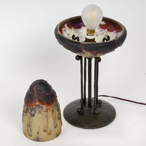 Luminaires Lampe - 1925 Gabriel Argy-rousseau - Veilleuse Feuillage Exotique