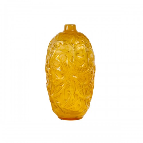 1921 René Lalique - Vase Ronces jaune