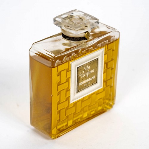 1919 René Lalique - Flacon un parfum scellé avec boîte pour Houbigant - Art Déco