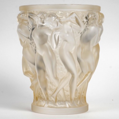 Art Déco - Lalique France d'après René Lalique - Vase Bacchantes