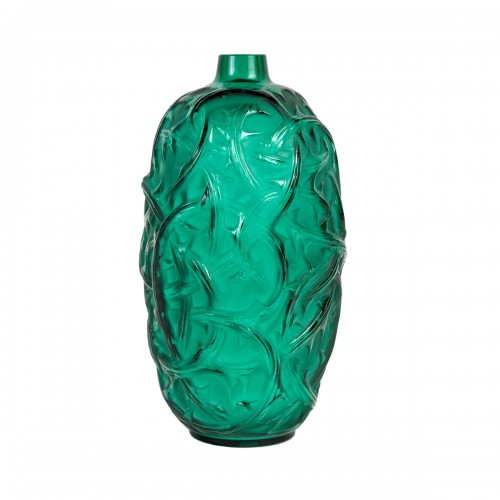 1921 René Lalique - Vase Ronces vert émeraude