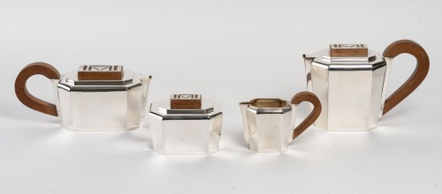 Argenterie et Arts de la table  - 1937 Jean E. Puiforcat - Service à thé et à café à pans coupés