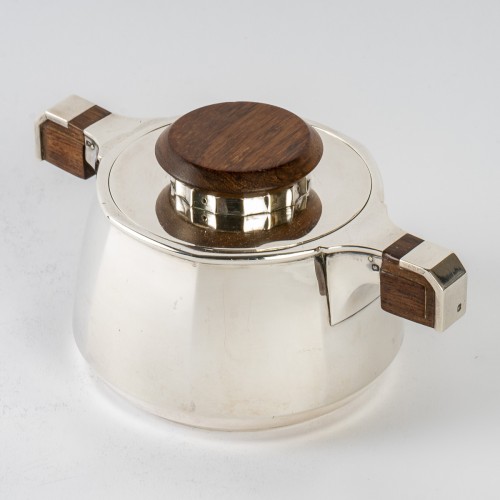 Antiquités - Jean E. Puiforcat 1920 - Service à thé et à café en argent massif
