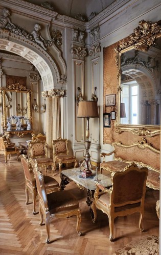 Sièges Canapé & Mobilier de Salon - Important ensemble de mobilier de  salon en bois doré du XIXe siècle