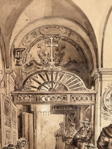 Vianelli Achille (1803 - 1894)  San Pasquale 1850 - 