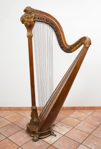  - Harpe fin 19e siècle signée "Gustave Lyon" 