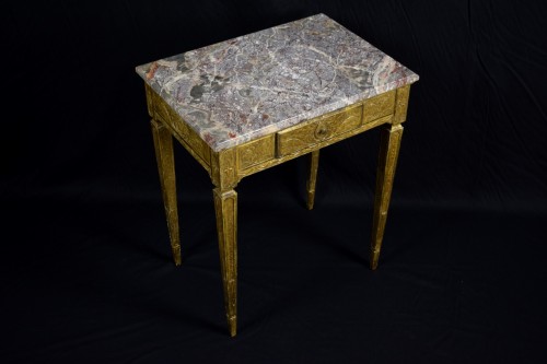 Table de milieu en bois doré, Italie fin XVIIIe  - Brozzetti Antichità