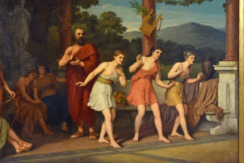 Tableaux et dessins Tableaux XIXe siècle - Johan Raphael Smith - Danse en Grèce antique