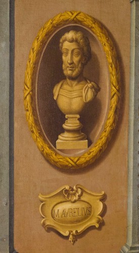 Paravent néoclassique à 4 panneaux, Italie, XVIIIe siècle - Brozzetti Antichità