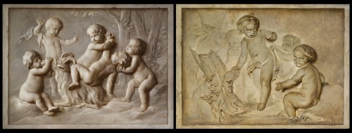Paire de peintures en trompe l’oeil, attribué à Piat Joseph Sauvage - Brozzetti Antichità