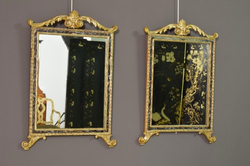 Paire de miroirs néoclassiques, iIalie fin du 18e siècle - Brozzetti Antichità