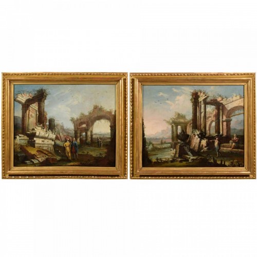 Paysages avec ruines, Gaetano Ottani (1720 - 1724/1801)