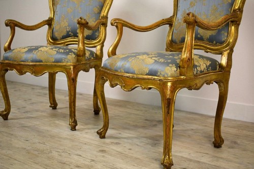 Paire de fauteuils vénitiens du XVIIIe siècle - Brozzetti Antichità