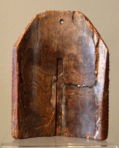 Baiser de paix ou "Pax" en ivoire de morse XVe siècle - Steven Bouchaert