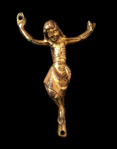 Christ en bronze doré, Italie vers 1300