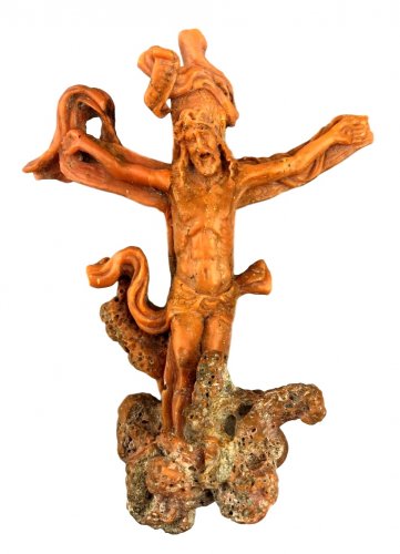 Christ en corail sculpté, Italie XVIIe siècle