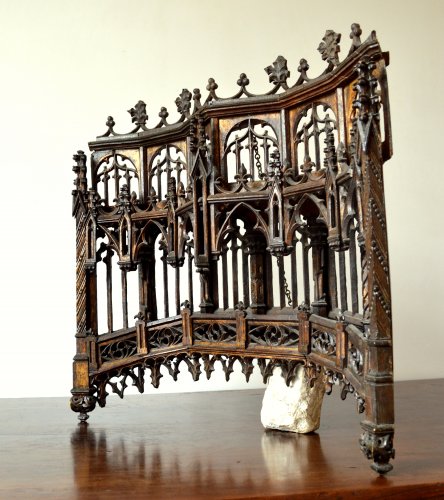 Matériaux & Architecture Eléments d'architecture - Baldaquin en chêne sculpté fin XVe siècle