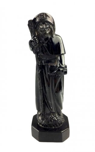 Statue en jais de Saint Jacques XVIIe siècle