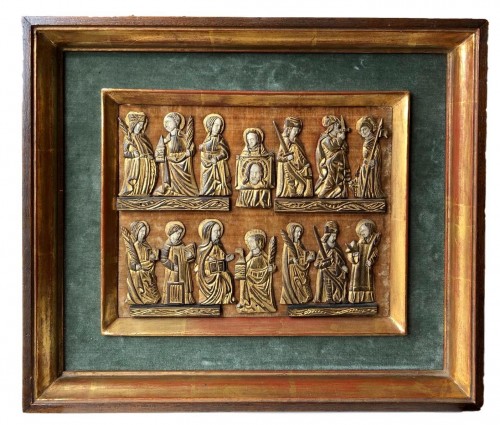 Collection des fragments en os peint, Flandre vers 1450