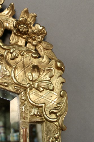 Miroir à réserves en bois doré du XIXe siècle - Jean-Yves Buhard