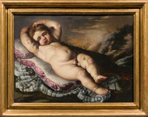 Bernardino Mei (1612- 1676) Putto endormi avec une abeille