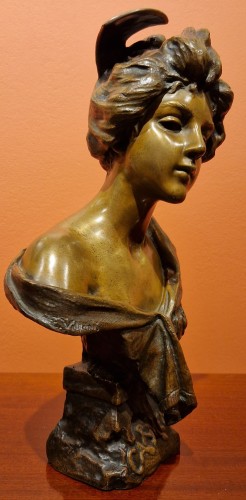 Sculpture Sculpture en Bronze - Carmen - Emmanuel VILLANIS (1858 - 1914)