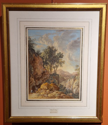 Paire d'aquarelles - Olivier Le May (1734 - 1797) - Castellino Fine Arts