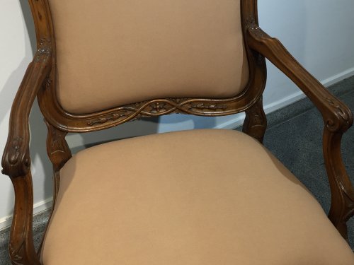 Antiquités - Grand fauteuil à châssis