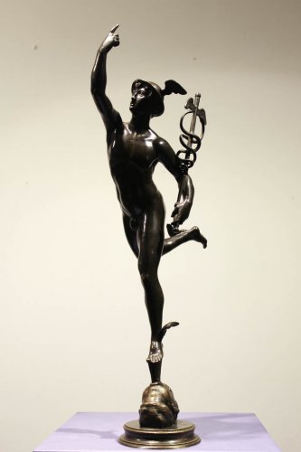 Sculpture Sculpture en Bronze - Mercure, d'après Jean de Bologne