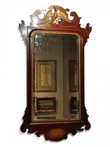 Miroir anglais en acajou vers 1800