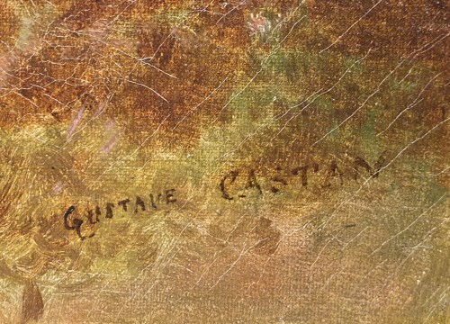 Tableaux et dessins Tableaux XIXe siècle - Paysage automnal - Eugène Gustave Castan - (1823 - 1892)