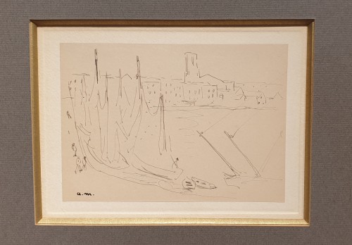 Tableaux et dessins Dessin, Aquarelle & Pastel - La Rochelle 1920 - Albert Marquet (1875 - 1947)