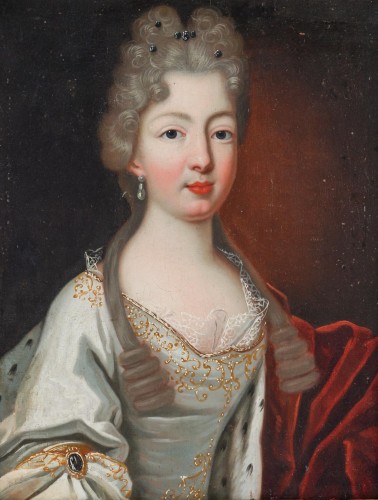 Portrait d'une princesse royale - Tableaux et dessins Style Louis XIV