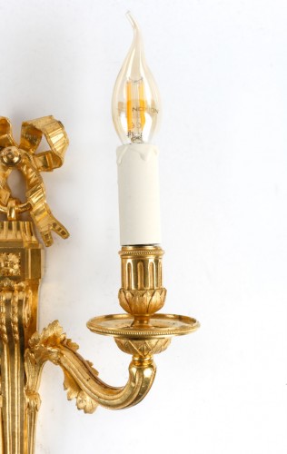 Luminaires Appliques - Paire d'appliques d'époque Louis XVI