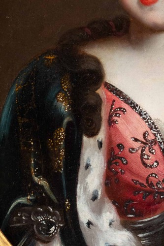XVIIe siècle - Portrait d'une princesse royale - Ecole française du XVIIe siècle
