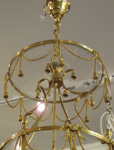 Luminaires Lustre - Lanterne en bronze doré