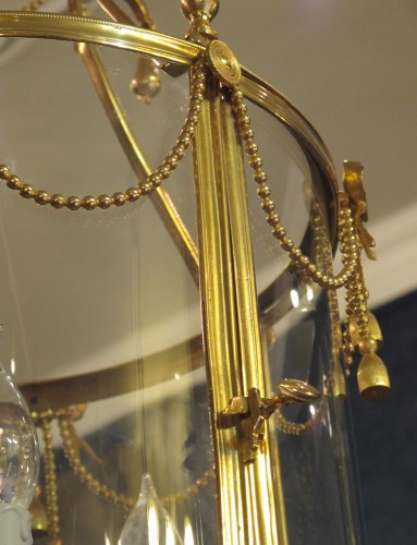 XIXe siècle - Lanterne en bronze doré