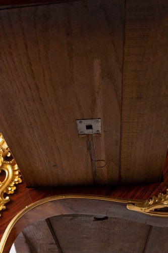 Bureau en placage de bois de violette, amarante et bois de rose du 19e siècle - Catel Antiquités