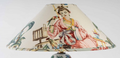 Lampe en porcelaine de Chine - Luminaires Style 