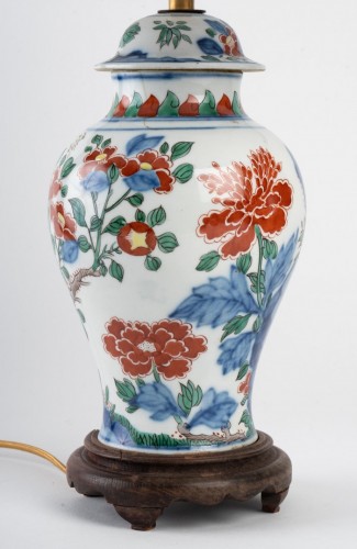 XIXe siècle - Lampe en porcelaine de Chine