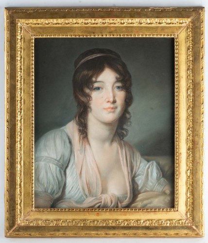 Paire de portraits, France 1ère partie du XIXe siècle - Catel Antiquités