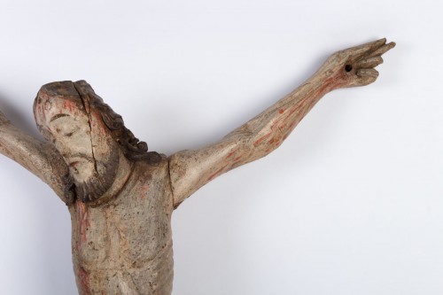 XVIIIe siècle - Christ en bois polychrome