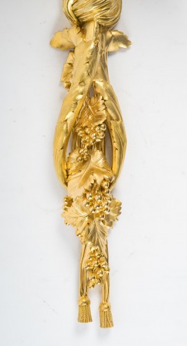 Paire d'appliques en bronze doré - Henry Dasson 1881 - Luminaires Style Napoléon III
